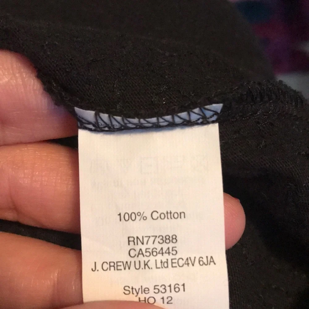 J. Crew Black Sequins long sleeve top size small